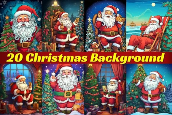 20 Christmas Backgrounds: Festive Visual Assets for Designers