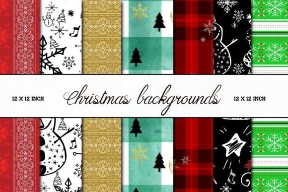 Christmas Backgrounds Scrapbook Paper: A Digital Toolkit for Festive Creations