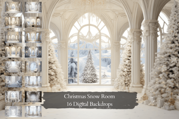 Christmas Snow Room Digital Backgrounds: A Designer's Guide