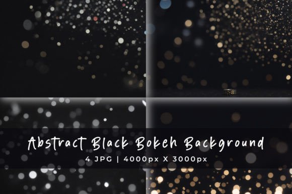 Elevate Your Visuals with Realistic Black Bokeh Backgrounds