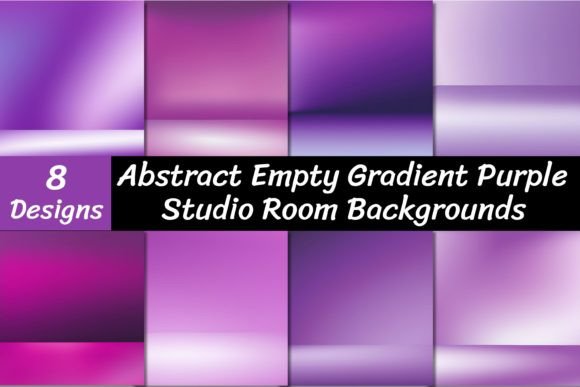 Empty Gradient Purple Studio Backgrounds for Creative Projects
