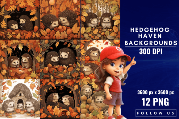 Hedgehog Haven Backgrounds: A Designer's Cozy Canvas