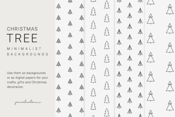 Minimalist Christmas Tree Backgrounds: Subtle Holiday Design