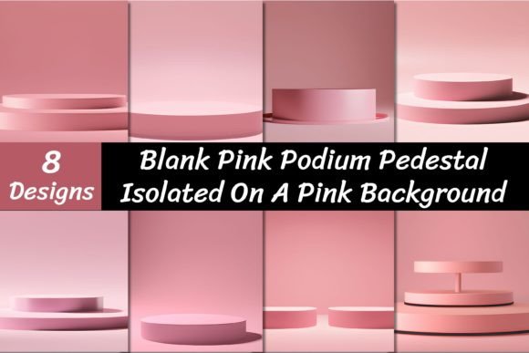 Pink Podium Pedestal Backgrounds: A Designer's Secret Weapon