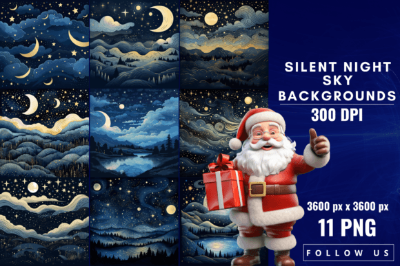Silent Night Sky Backgrounds: A Designer's Celestial Toolkit