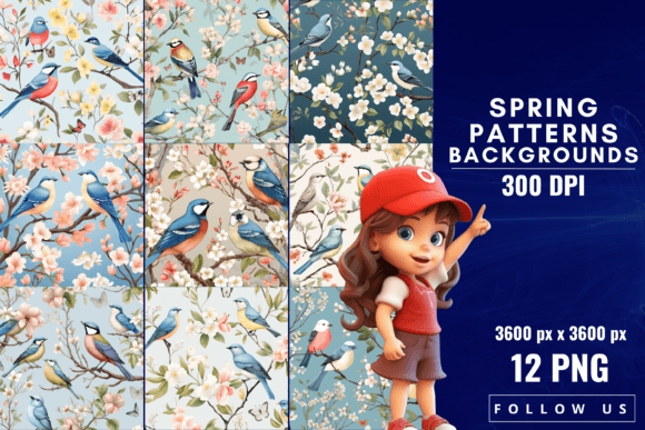 Spring Patterns Backgrounds: Infusing Your Designs with Nature's Palette