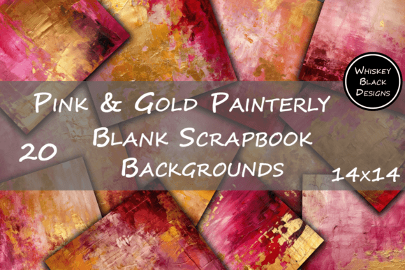 The Unpredictable Elegance of Pink & Gold Painterly Backgrounds